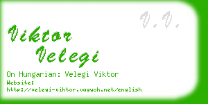 viktor velegi business card